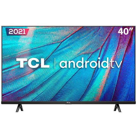smart tv led 40 full hd tcl 40s615 com design sem bordas, bluetooth, google assistant e android tv